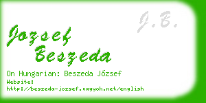 jozsef beszeda business card